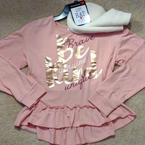 BEAUTEES SHIRT AND HAT SIZE XL